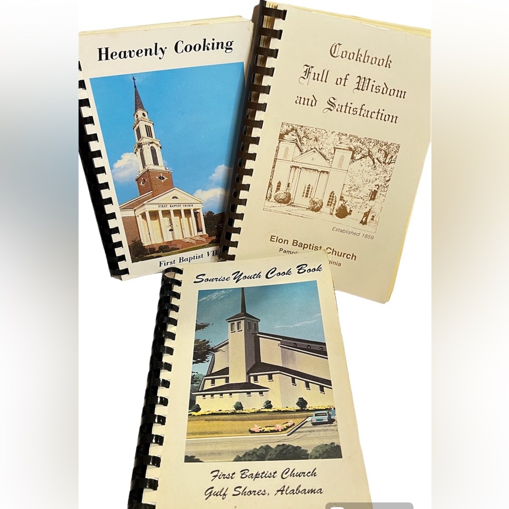 Vintage Cookbooks Baptist church southern states